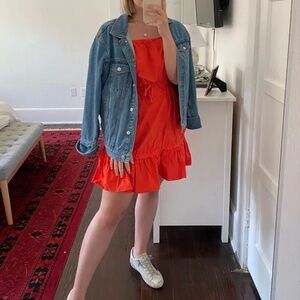 Chinti & Parker Red Tie‎ Waist Dress Size 2